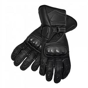 Guantes de Motocicleta de Cuero Reforzado de Alta Calidad Punchin Sports con Costuras Duraderas, Protectores de Nudillos Rígidos y Pantalla Táctil - Product Image 1