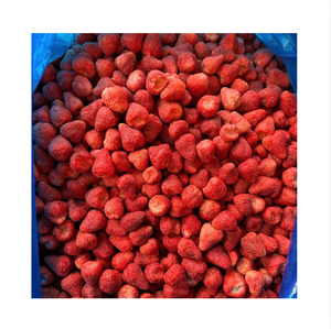 Fraises entières séchées FD, emballées sous vide, en vrac, sucrées et croustillantes, 100% naturelles, collation de baies - Product Image 1