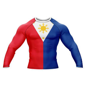 Custom Printed Breathable Quick Dry MMA BJJ Rash Guard Digital Print OEM Men Half <b>Sleeve</b> - Product Image 1