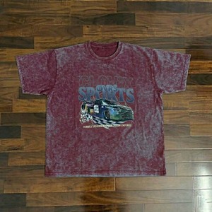 T-shirt personnalisé avec logo de marque, effet délavé, coupe et couture professionnelles, impression sérigraphique de haute qualité, unisexe, streetwear vintage - Product Image 6