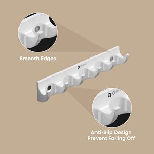 Ganchos para Bata Extra Largos de 6 Pulgadas, Montados en la Pared, para Baño, Resistentes, de Metal Extendido, para Batas Gruesas y Toallas Grandes - Product Image 6