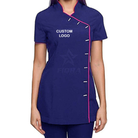 Uniformes de Spa y Salón de Belleza Premium OEM para Mujer, con Logotipo Personalizado, Diseño Transpirable de Punto, Ropa Profesional para Personal de Salón de Belleza