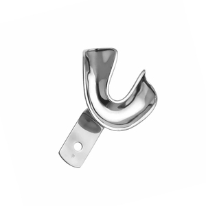 Plateaux d'empreinte dentaires professionnels manuels en acier inoxydable réutilisables, instruments dentaires de qualité médicale, stérilisation à haute température, CE - Product Image 2