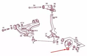 ลูกปืนดุมล้อ1243300351 1243300251สำหรับ <span class=keywords><strong>Mercedes</strong></span> Benz Clk Class E เกรด C SLK ตลับลูกปืนล้อ W211 W202 S202 W210 W218 - Product Image 5