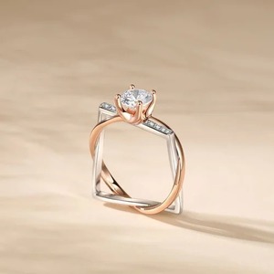 Luxury Moissanite Lab Grown Diamond <b>Statement</b> <b>Ring</b> <b>for</b> <b>Women</b> Iced Out Engagement Fashion Jewelry Gift <b>for</b> Birthday Party - Product Image 3