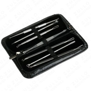 Juego de Instrumentos Quirúrgicos de Extracción Facial de Grado Médico para Tratamiento de la Piel, Juego Profesional de Acero Inoxidable Quirúrgico para el Acné - Product Image 1