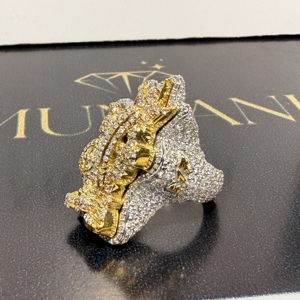 14K Gold Cut Moissanite IGI Certified Bezel Setting Christian Hip Hop <b>Unique</b> Style <b>Rings</b> Women's Fine Jewelry <b>Engagement</b> <b>Rings</b> - Product Image 3