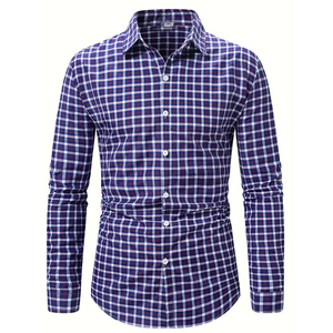 Chemise Formelle Homme Coupe Slim 100% Coton Sergé Respirant Séchage Rapide Tenue Professionnelle Fabricant OEM ODM Vente en Gros - Product Image 1