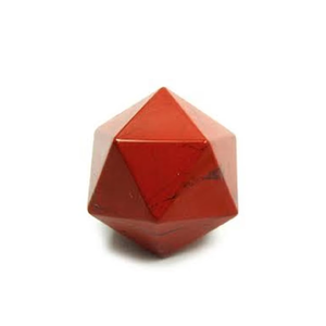 Cubo de whisky de piedra tallada en icosaedro de jaspe rojo de alta calidad, piedra natural, cristal curativo de reiki, piedra preciosa. - Product Image 6