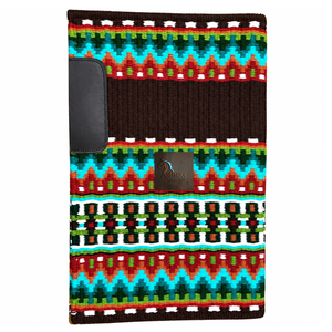 Manta de Silla de Montar ASHMIRA EQUESTRIAN, Diseño Azteca, Tejida a Mano, Mezcla de Lana, Color Negro, Azul y Rojo, con Patrón Geométrico, para Caballos - Product Image 3