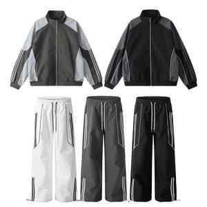 Chaqueta Deportiva Cortavientos para Hombre, Diseño de Fábrica, Venta al Por Mayor, Invierno, Color Sólido, Logotipo Personalizado Bordado - Product Image 1