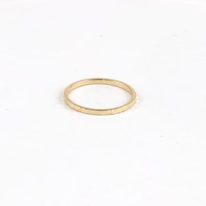 Coszcalt Exports 925 Sterling Silver Rose Gold Plated Hammered Stacking <b>Ring</b> for Women & <b>Men</b> Minimalist Anniversary Jewelry - Product Image 2