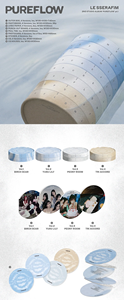 LE SSERAFIM PUREFLOW Pt.1 2ème album [BIRCH <span class=keywords><strong>SCAR</strong></span> Ver.]. Photobook CD Photocard Sticker Punch-Out Board (BOOMPALA) K-<span class=keywords><strong>Pop</strong></span> Coréen - Product Image 2