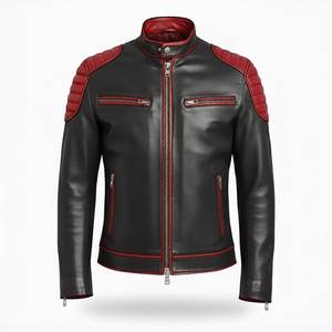 Fashionable Custom Design <b>Men</b> <b>Leather</b> <b>Jacket</b> Pakistan Made Top Product <b>Leather</b> <b>Jacket</b> for <b>Men</b> and Bikers winter <b>jacket</b> - Product Image 1
