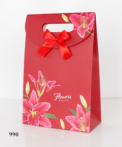 Paper <b>Bags</b> Premium Ribbon Handle <b>Gift</b> Paper <b>Bags</b> for Retail Stores and <b>Wedding</b> Favors - Product Image 2