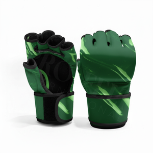 Gants de combat MMA en cuir couleur personnalisée, à doigts ouverts, pour entraînement de boxe, frappe sur sac de frappe, protection des mains, gants de combat pour la gym - Product Image 3