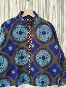 เสื้อแจ็คเก็ตปักลายซูซานีแบบดั้งเดิมจากเอเชียกลาง งานฝีมือสวยงาม ลายดอกไม้โดดเด่น สไตล์โบโฮชิค เสื้อคลุมแฟชั่น - Product Image 5