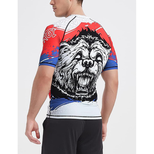 Premium Quality Half Sleeve Rash Guard Lightweight <b>Athletic</b> Sportswear Manufacturer Wholesale Supply - Product Image 3