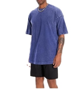 Solid Color <b>Blank</b> Crew Neck Top Quality Oversize T-Shirts Drop Shoulder Heavy <b>Weight</b> Breathable Plus Size Men Clothing T-shirt - Product Image 6