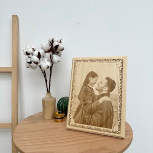 Teak Wood Eco-friendly Durable Laser Engraved Photo <b>Frame</b> | Tabletop | Custom Personalization | Wholesale | Moradabad - Product Image 2