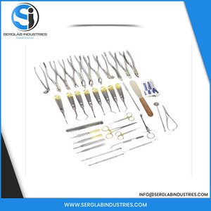 Kit d'instruments d'extraction dentaire manuels de qualité supérieure en acier inoxydable allemand, élévateurs et pinces, ensemble professionnel CE - Product Image 6
