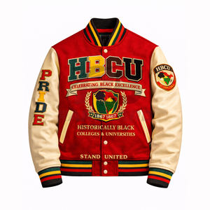 Chaqueta ligera para hombre estilo HBCU, cómoda y personalizada, chaqueta universitaria, chaqueta de colegio, chaqueta varsity hecha a medida. - Product Image 1