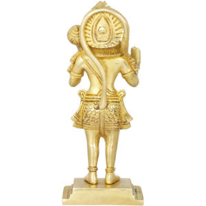รูปปั้นทองเหลืองทำด้วยมือขนาด8นิ้วสำหรับให้เป็นของขวัญงานศิลปะอินเดียของชาวมะฮอกกานี - Product Image 3