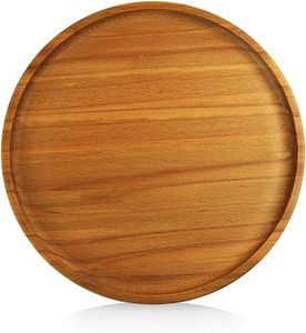 Assiettes en bois faites à la main pour servir des aliments, des collations, des fruits, des desserts et des apéritifs, vaisselle en bois naturel pour la maison et la cuisine - Product Image 4