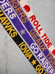 Correas de bolso personalizadas con cuentas para el día del partido, reemplazo de asas de bolso para equipos deportivos, correas cruzadas, correas de hombro de cuentas de semillas, piezas tejidas - Product Image 5