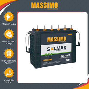 Baterías tubulares de plomo-ácido MASSIMO 220Ah 12V de calidad superior, disponibles en stock, del principal exportador de la India. - Product Image 2