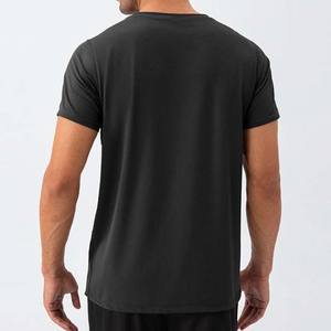 T-shirts blancs vintage à col rond personnalisés avec bande réfléchissante, vente en gros, 100% coton, t-shirt pour homme - Product Image 5