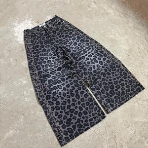 Jeans Anchos de Cintura Alta con Estampado Animal Personalizado, Ligeros, Unisex, Casuales, Impermeables y Transpirables - Product Image 6