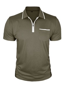 Polos de Hombre de Algodón de Primera Calidad con Logotipo Bordado Personalizado, Polos Casuales de Marca, Camisetas Casuales de Punto Transpirables de Color Sólido - Product Image 2