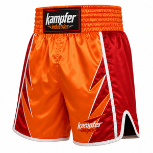 Shorts de boxe pour hommes, design personnalisé, vêtements de sport, taille élastique, séchage rapide, respirant, tissu 100% polyester pour l'entraînement de boxe - Product Image 4