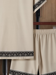 Best quality Men's Vacation Outfit Breathable Tropical Floral Shirt & Shorts <b>Set</b> Men's Fashionable Summer Suit for men's - Product Image 5