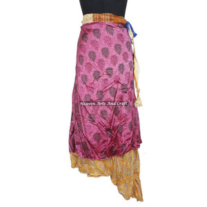 Robe tube licou réversible en soie vintage, style bohème chic, multicolore, confortable, pour l'été, tendance hippie - Product Image 5