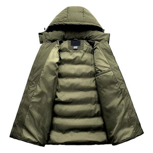 Abrigo de Invierno para Hombre, Chaqueta Larga Acolchada, Impermeable, Parka de Esquí, Ropa Exterior Gruesa y Aislante con Capucha Desmontable, para Clima Frío - Product Image 2