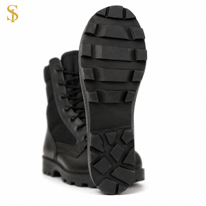 Bottes d'escalade SUPER FORCE pour l'extérieur, antidérapantes, résistantes à l'usure, en cuir/daim, tissu Oxford, fermeture éclair, lacets, pour hommes - Product Image 1