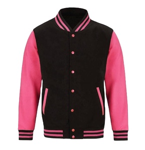 OEM Custom Embroidery Patch Letterman Jackets <b>Men</b> Baseball Street Plus Size Hot Selling Wool Varsity Jacket - Product Image 1