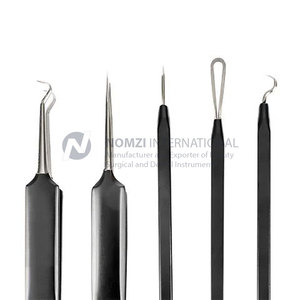 Professional Custom Logo Kit Stainless Steel Facial Care Tweezers Blackhead Ingrown Hair Remover Extraction Tools - Product Image 2