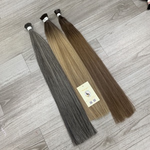 Embouts de kératine de cheveux humains vietnamiens pré-collés droits I Tip Encapsulado Double trame unique Remy Extensions vierges - Product Image 4