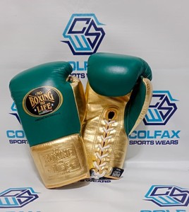 Gants de boxe professionnels en cuir véritable, neufs, légers, à doigts entiers, avec lacets personnalisés, pour l'entraînement au kickboxing - Product Image 4