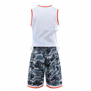 Créez votre propre logo sur un uniforme de basketball respirant en polyester pour hommes - Prix de gros, vente flash - Product Image 2