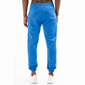 Men's Blue Elastic Waist Sweatpants Casual Knitted <b>Polyester</b> <b>Joggers</b> Drawstring Closure Side Pockets Breathable Spring Wear - Product Image 5