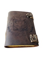 Journal de sorts pour chat, cadeaux, décorations d'Halloween, décoration, livre de l'ombre, découpe au laser, journal en cuir relié vintage
