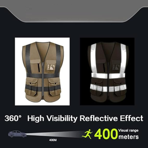. Chaleco de Uniforme de Guardia de Seguridad, Suministro Directo de Fábrica, Chaleco de Trabajo de Seguridad de Primera Calidad con Correas Ajustables y Funcionales - Product Image 3