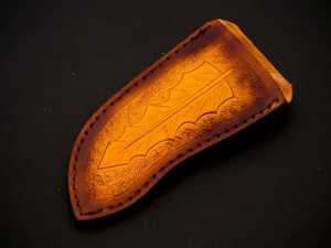 Cuchillo de Caza de Acero de Damasco con Punta Caída y Mango de Madera, Diseño Ergonómico Personalizado, Hoja Ligera para Exteriores - Product Image 6
