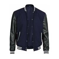 Blouson universitaire style streetwear à col montant, respirant et coupe-vent, avec logo personnalisé sur le devant, pour homme – Collection Hiver – Meilleures ventes