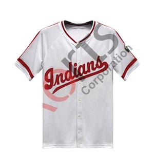 Maillot de baseball personnalisé pas cher en gros, rouge et blanc, pour adultes, uniformes de baseball, vêtements de sport pour hommes, achat en ligne - Product Image 3