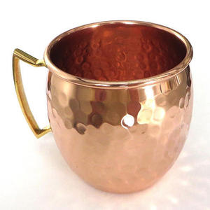 Hammered copper beverage mug collection ruby woodland drink cups reusable cocktail mugs premium durable - Product Image 5